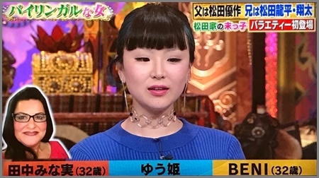 【画像】松田ゆう姫はブス&ブサイクで生意気で態度悪い?目と鼻に整形疑惑も?
